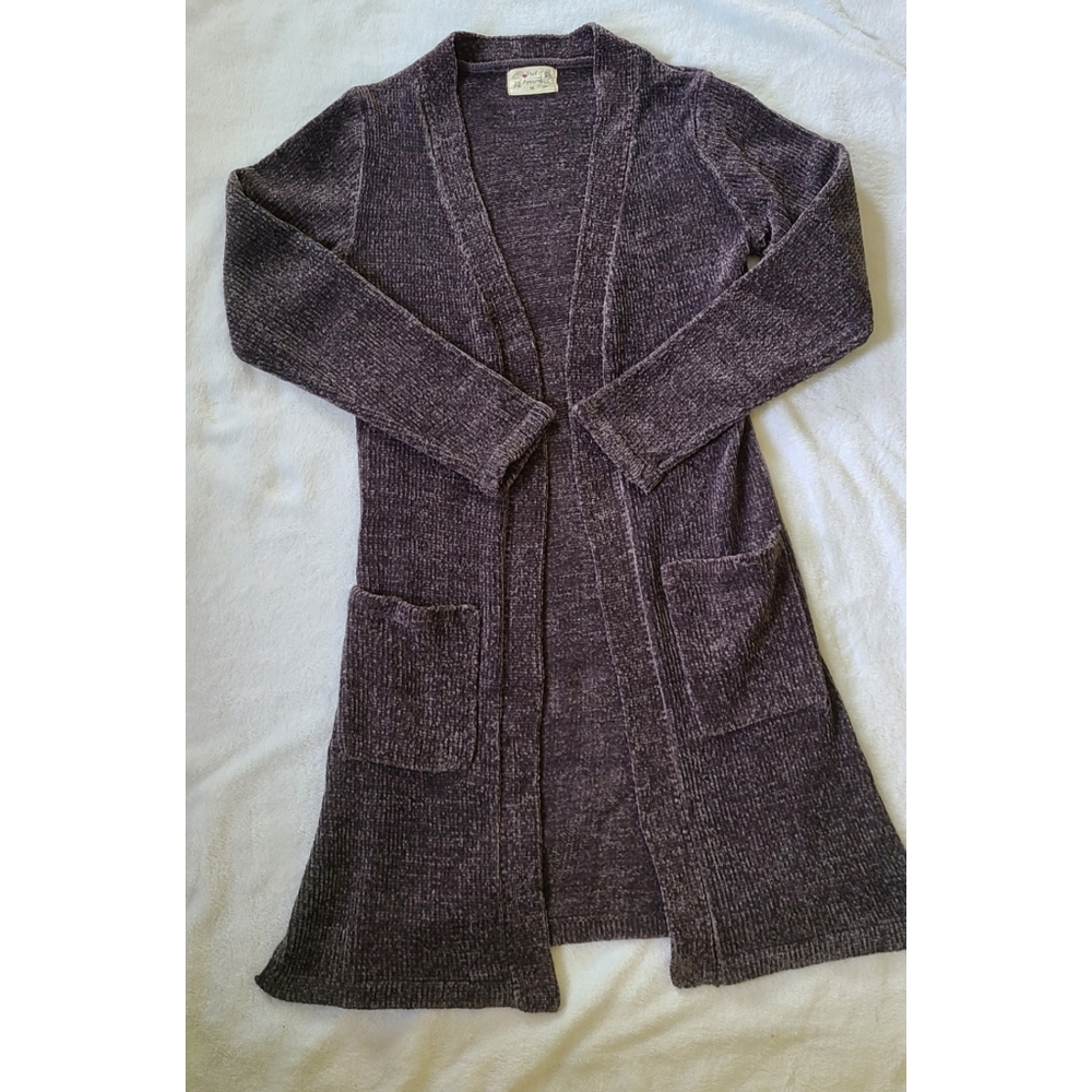Gray Cardigan Sweater